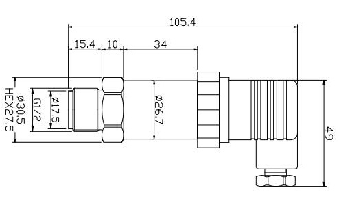 Flush Diaphragm Silicon Bpht24 Pressure Transmitter for Hygienic Environments