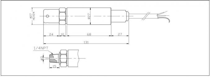 BH93420-I জল স্তর ট্রান্সমিটার 0.5-4.5VDC চাপ সেন্সর জরিপ জল ট্যাংক জন্য 0
