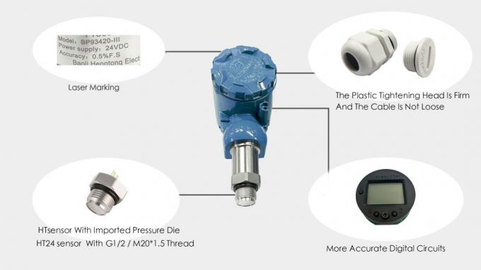 BPHT24-IX ফ্লাশ ডায়াফ্রাম চাপ সেন্সর OEM স্যানিটারি তরল চাপ সেন্সর 3